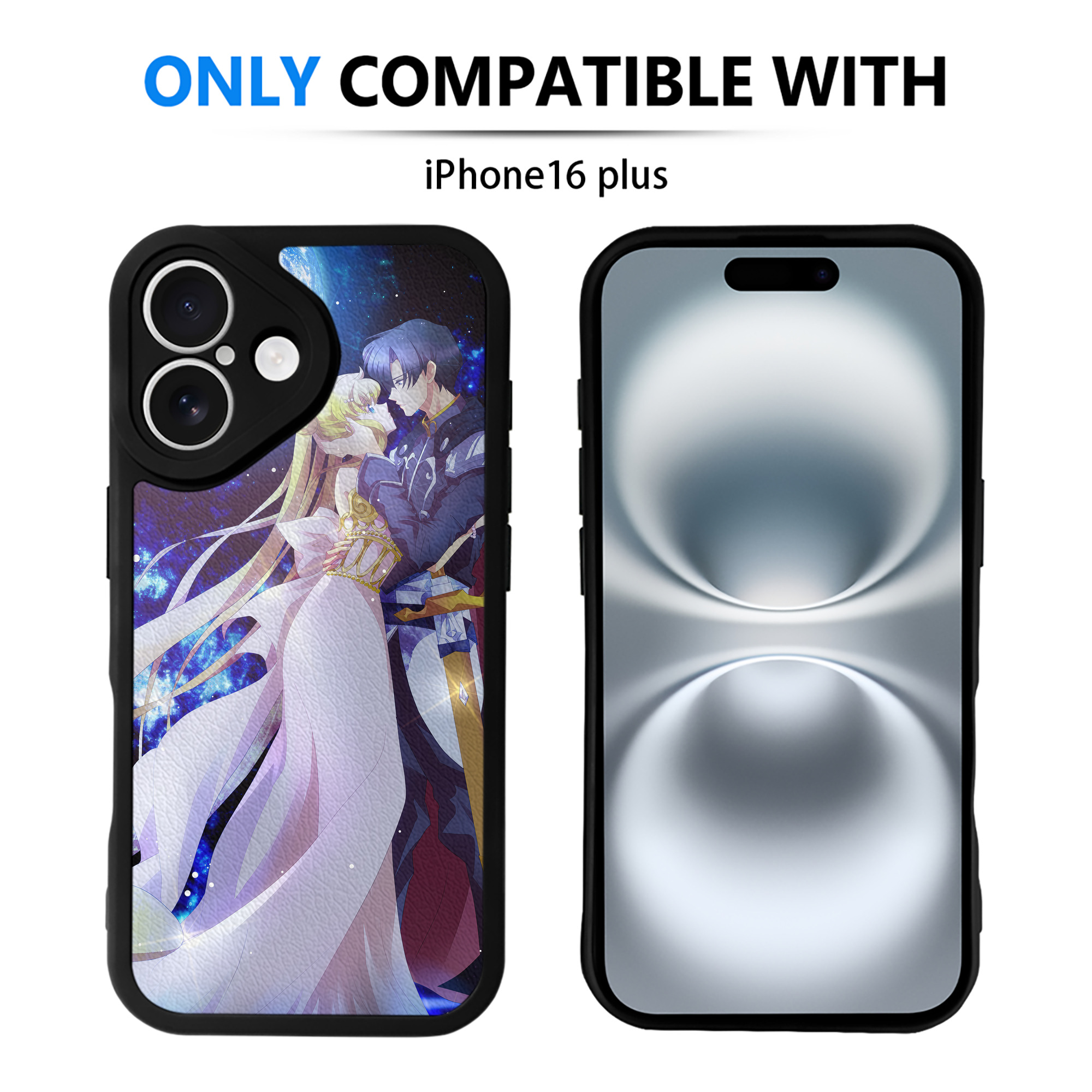 （画像用） 美少女戦士セーラームーン Sailor Moon 【iPhone 16シリーズ対応】シリコンスマホケース（レザー調） 材質：シリコン